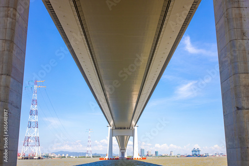 The bridge on Shiziyang of Pearl River in Guangdong Province photo