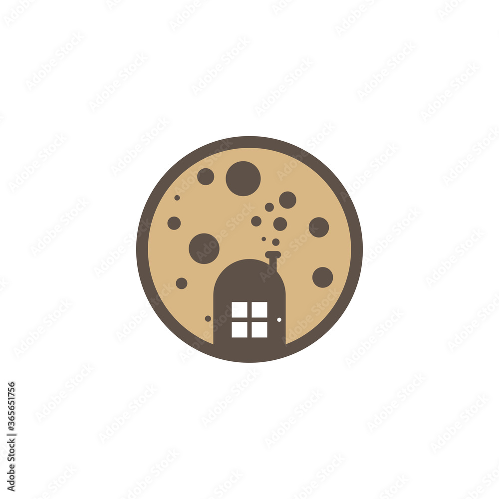 Fototapeta premium Home Cookies Logo Design Vector Template, Icon Symbol, Creative design concepts