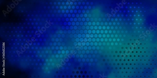 Dark BLUE vector texture with circles. Modern abstract illustration with colorful circle shapes. Design for your commercials.