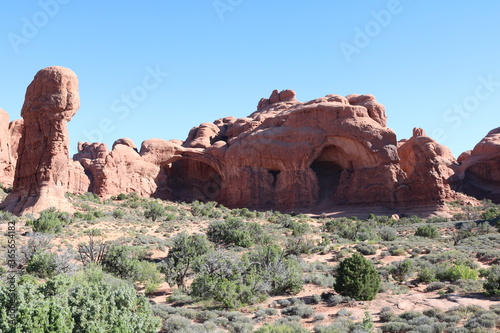 Double Arch Trail  Arches National Park  Utah