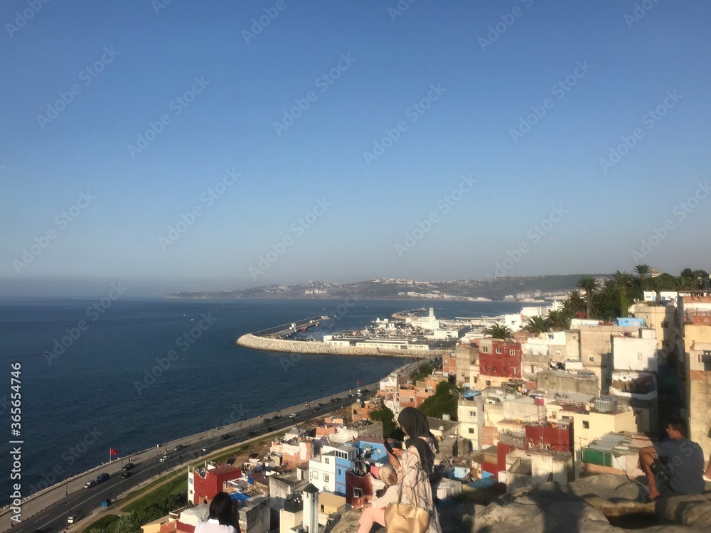 Chefchaouen / Morocco - August 3 2019 : Panoramic view of the Boughaz incubator Tangier Morocco.
