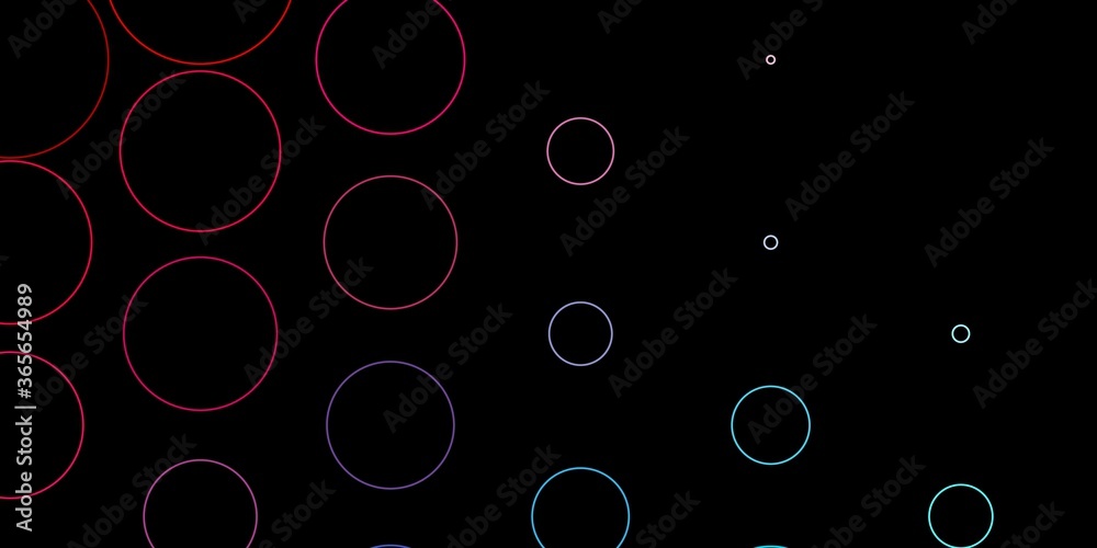 Dark Blue, Red vector layout with circle shapes. Abstract illustration with colorful spots in nature style. Pattern for booklets, leaflets.