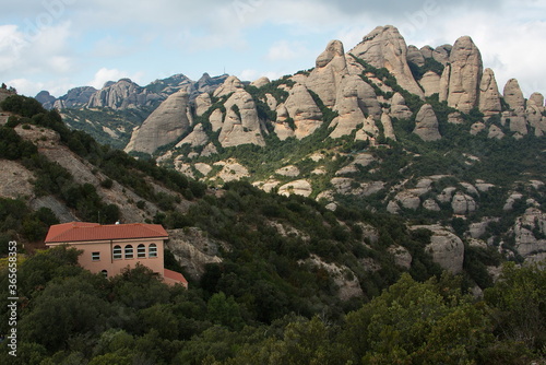 Wallpaper Mural Mountain station of Funicular de Sant Joan in Montserrat, Catalonia, Spain, Europe
 Torontodigital.ca