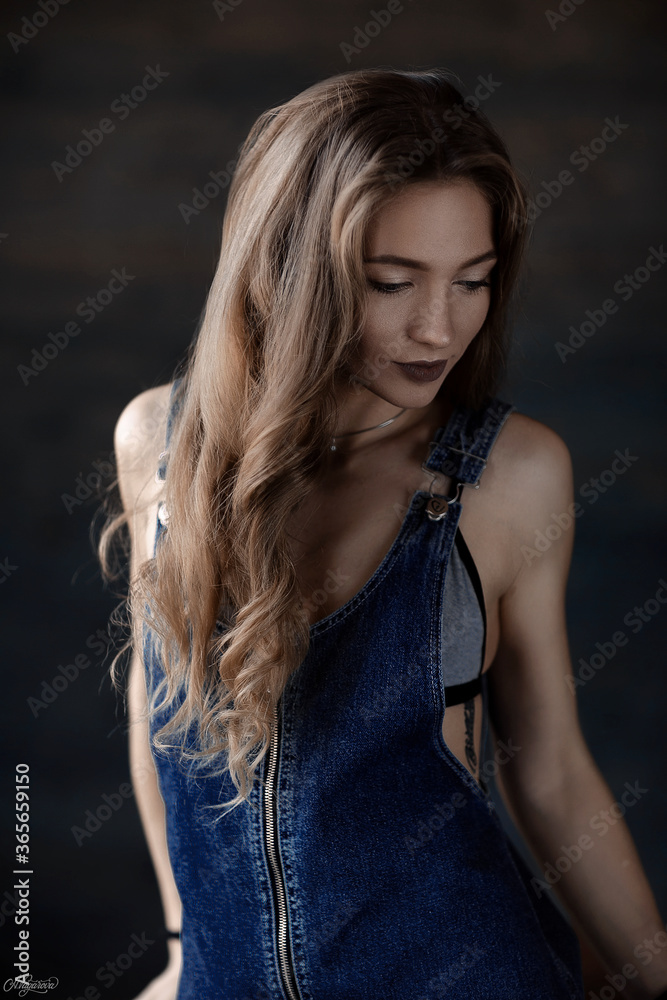 Beautiful woman face with closed eyes closeup studio on dark background. Beautiful Woman Face Portrait Beauty Skin Care Concept. Fashion Beauty Model with beautiful hair Beautiful woman face with closed eyes closeup studio on dark background. Beautiful Woman Face Portrait Beauty Skin Care Concept. Fashion Beauty Model with beautiful hair