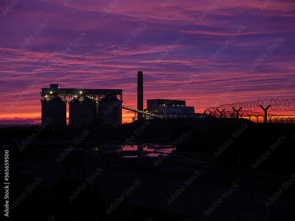 Sunrise over Power Station