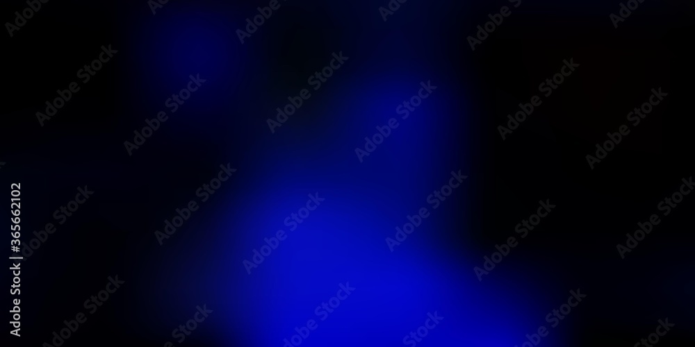 Dark blue vector blur drawing.