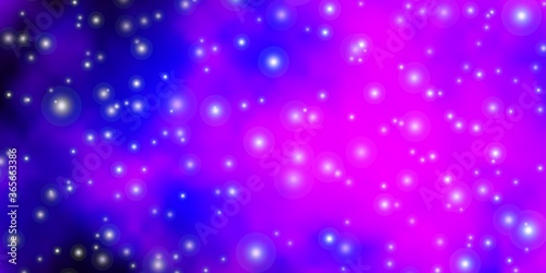 Dark Purple, Pink vector pattern with abstract stars. Colorful illustration with abstract gradient stars. Pattern for wrapping gifts. © Guskova