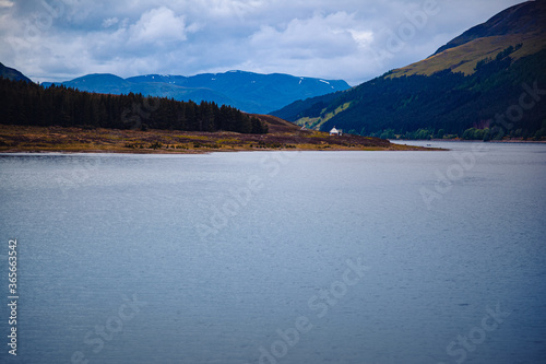 mountain lake in the mountains of scotland