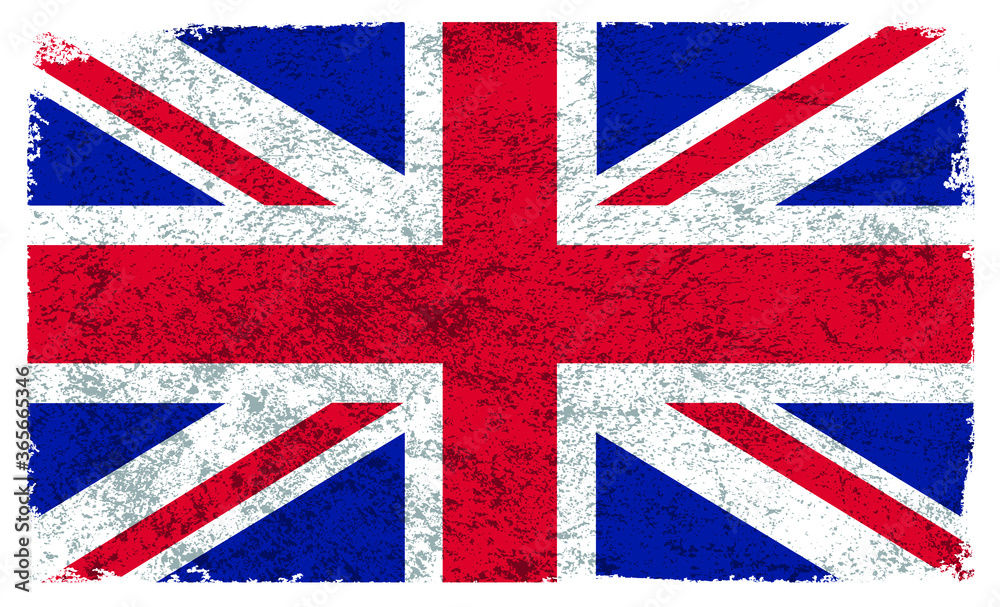 Fototapeta premium Grunge dirty United Kingdom flag.