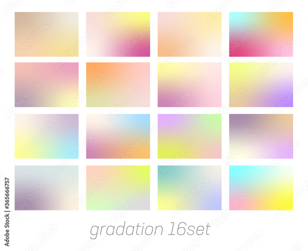 Obraz premium gradation set