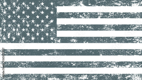 Black annd white grunge American flag 