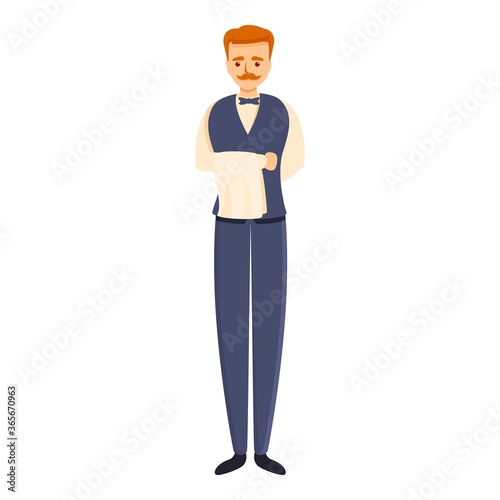 Service butler icon. Cartoon of service butler vector icon for web design isolated on white background