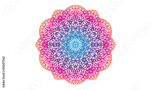 ornamental round lace pattern