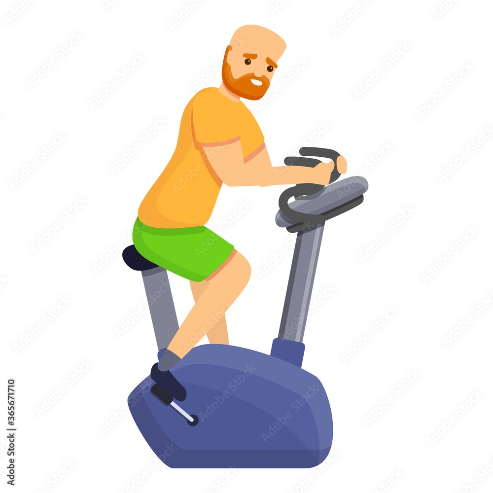 Exercise Bike Cartoon