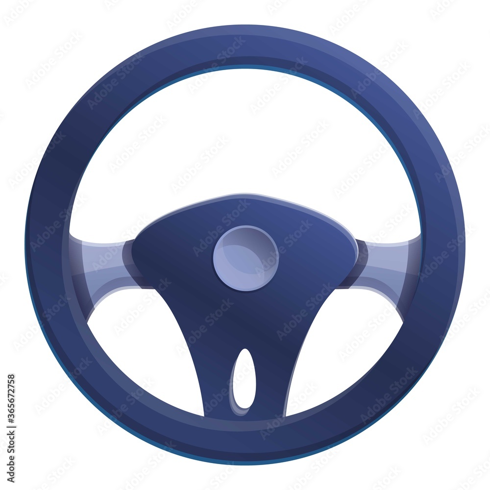 Auto steering wheel icon. Cartoon of auto steering wheel vector icon for web design isolated on white background Auto steering wheel icon. Cartoon of auto steering wheel vector icon for web design isolated on white background