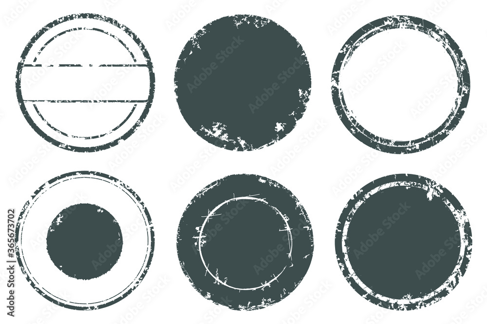 Grunge rubber stamps. Distressed circles, banners. Grunge rubber stamps. Distressed circles, banners.