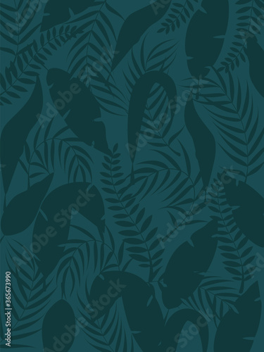 Green leaf pattern on green background. Green leaf texture