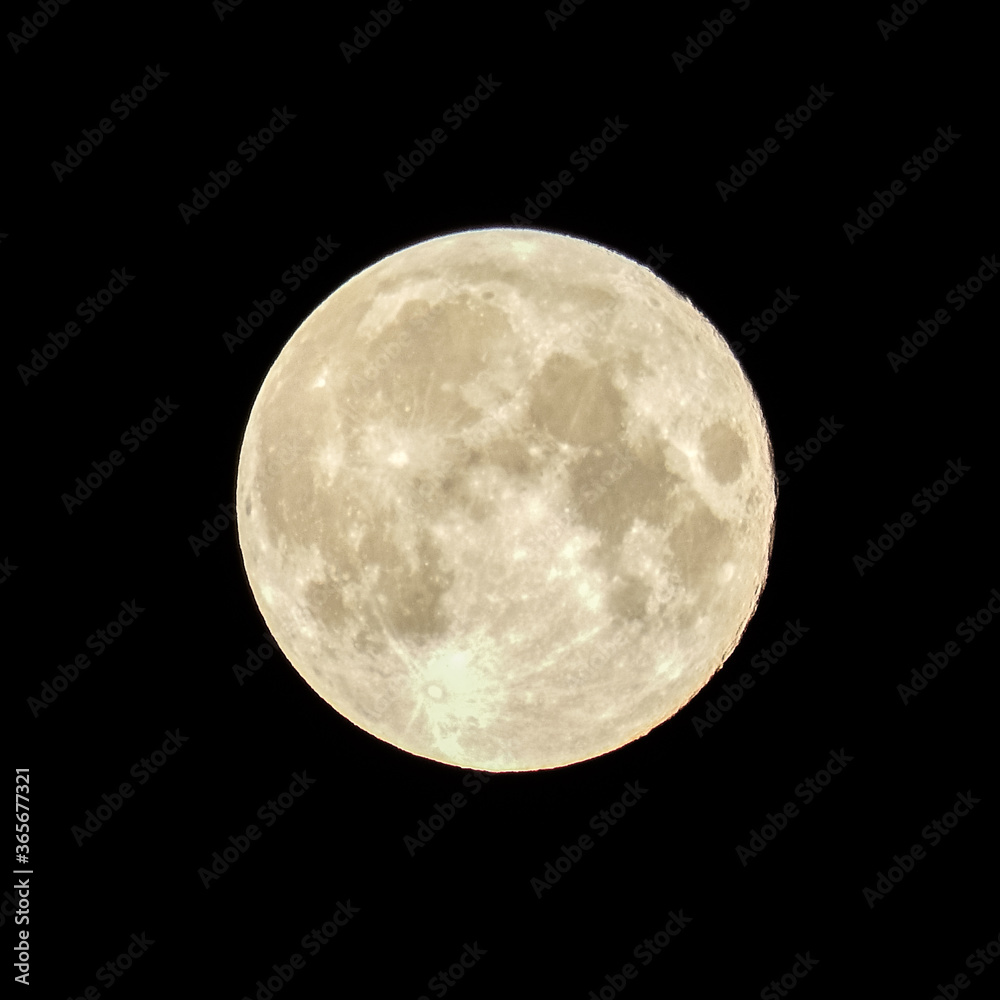 full moon from July 2020 in the middle of the black sky full moon from July 2020 in the middle of the black sky
