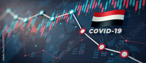 COVID-19 Coronavirus Yemen Economic Impact Concept Image.