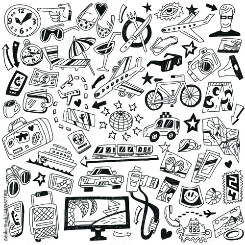 travel doodles