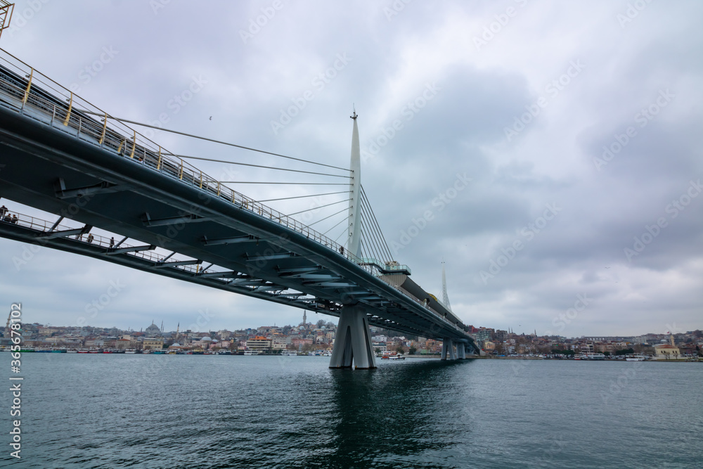 Halic Metro Bridge in Istanbul