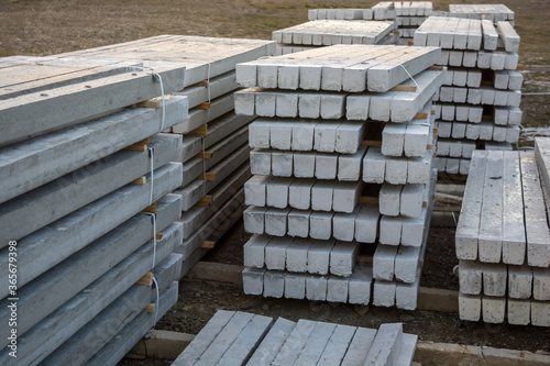 Reinforced concrete stakes