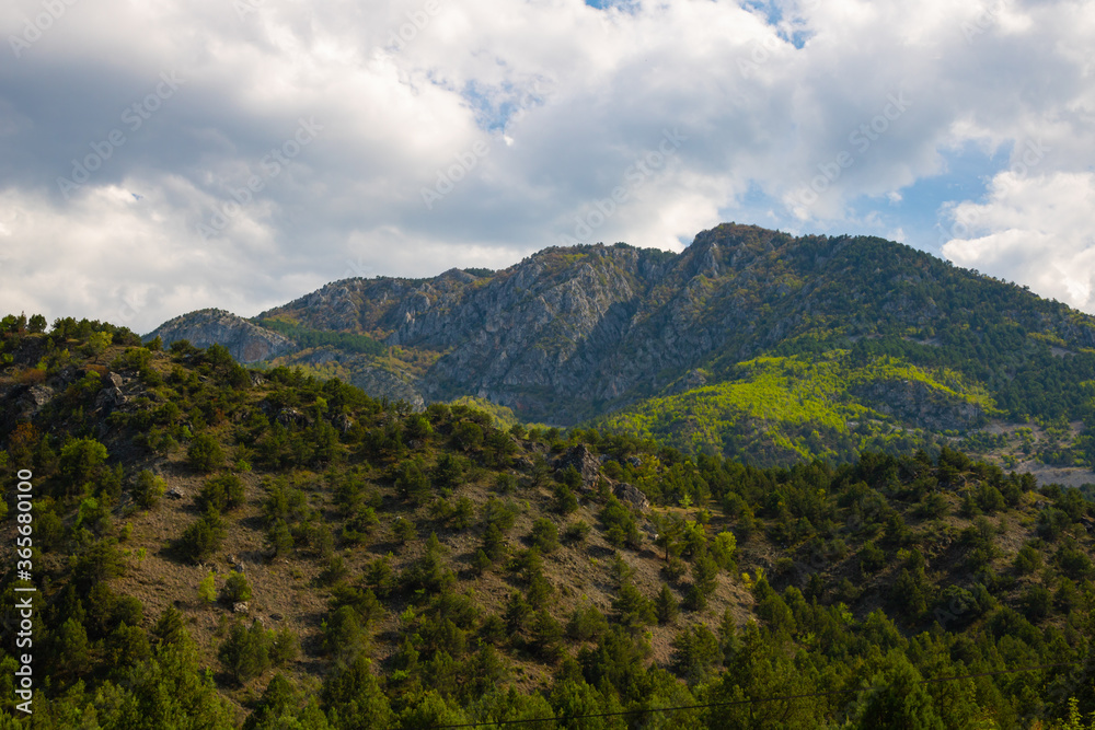 landscape with clouds