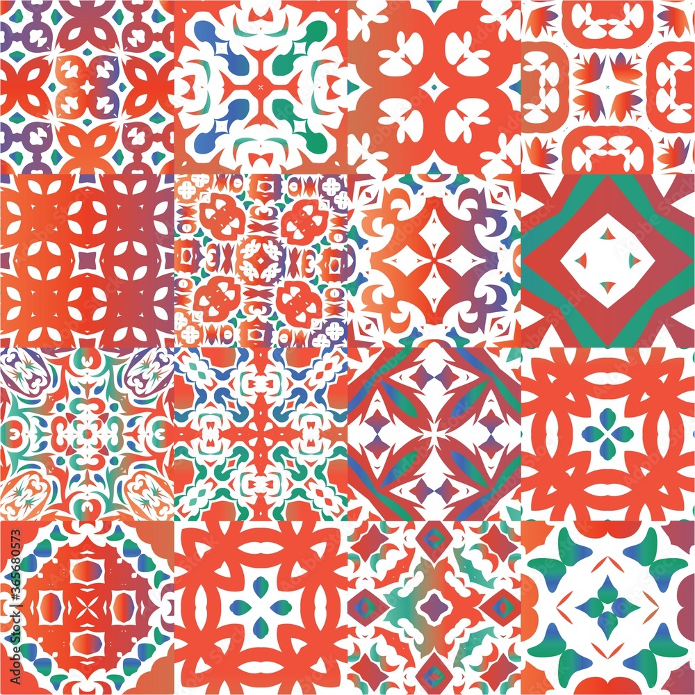 Naklejka premium Traditional ornate mexican talavera.