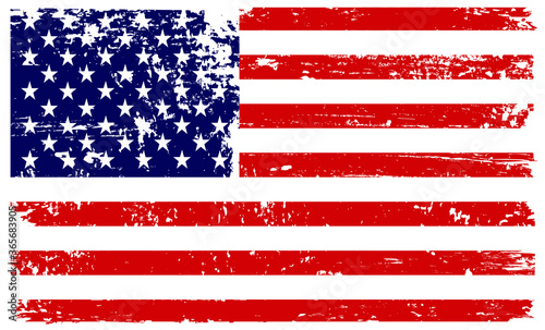 Grunge vintage USA flag