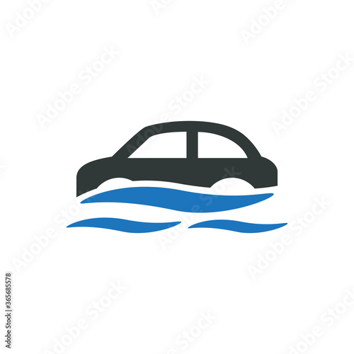 Car flood icon