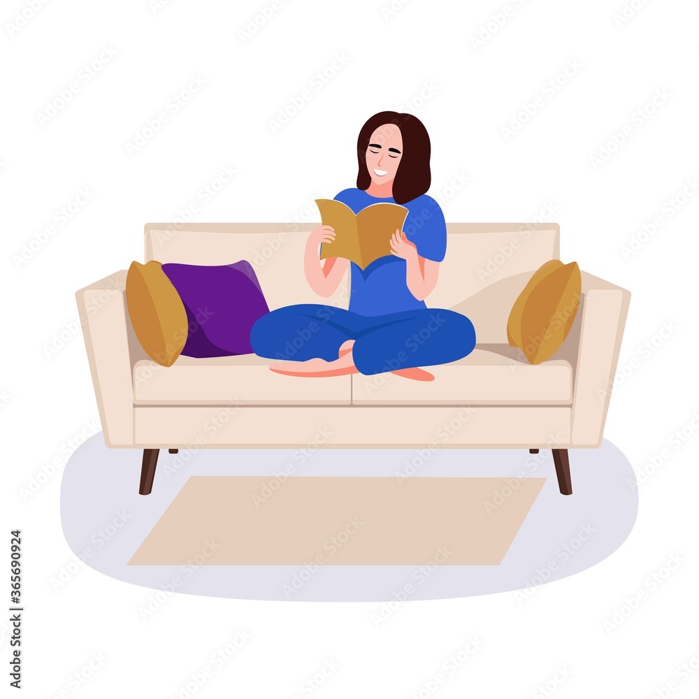 Woman reading and sitting near a tree Woman reading and sitting near a tree