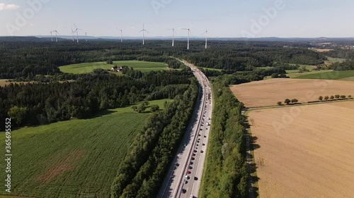 road among fields and forests