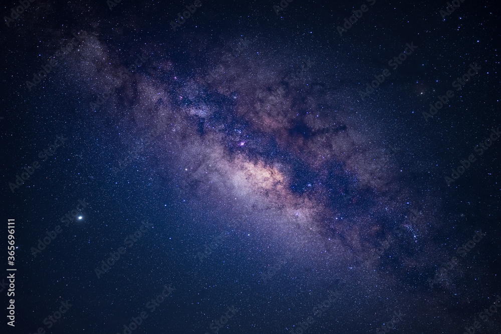 Galaxy milky way at night. - obrazy, fototapety, plakaty 