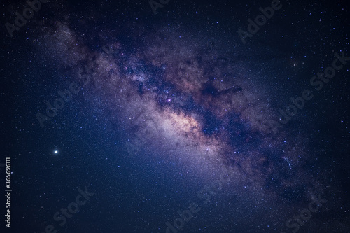 Galaxy milky way at night.