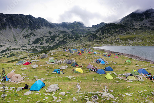 Camping in National Park Retezat  Romania  Europe