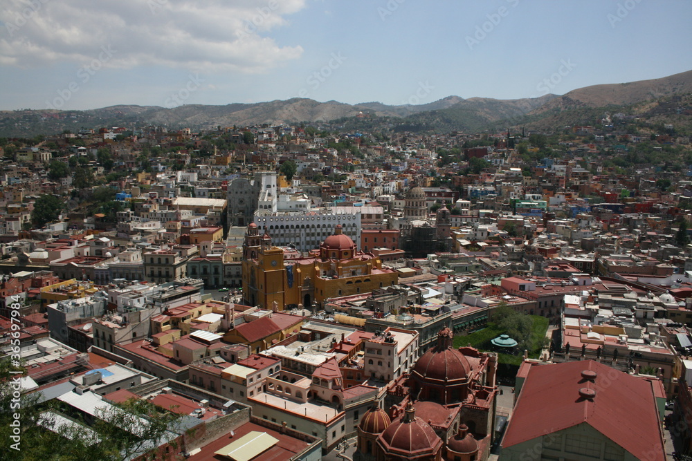 Guanajuato Mexico city scape 2009