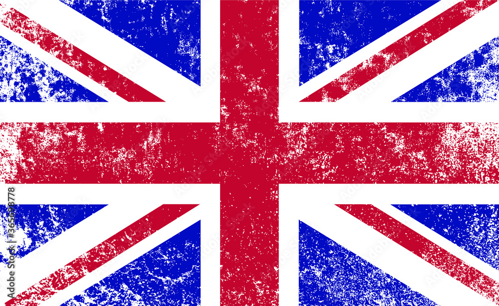 Fototapeta premium United Kingdom grunge flag.