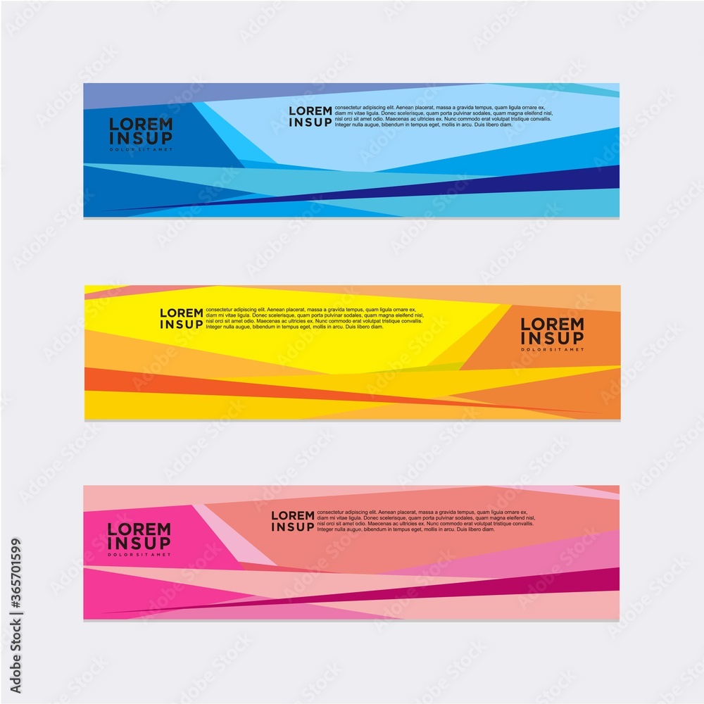 modern abstract banner design template modern abstract banner design template