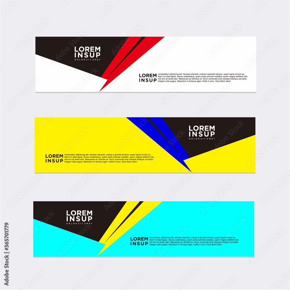 modern abstract banner design template modern abstract banner design template