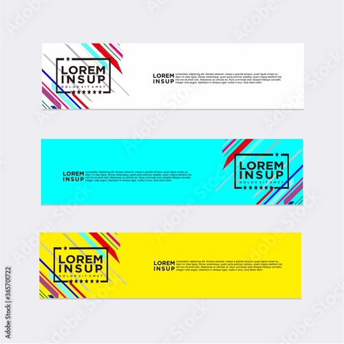 modern abstract banner design template