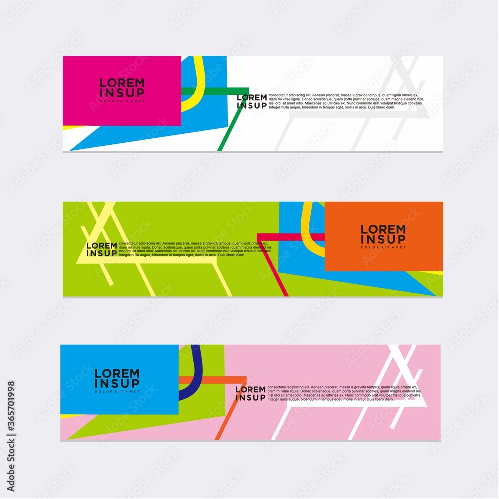 modern abstract banner design template modern abstract banner design template