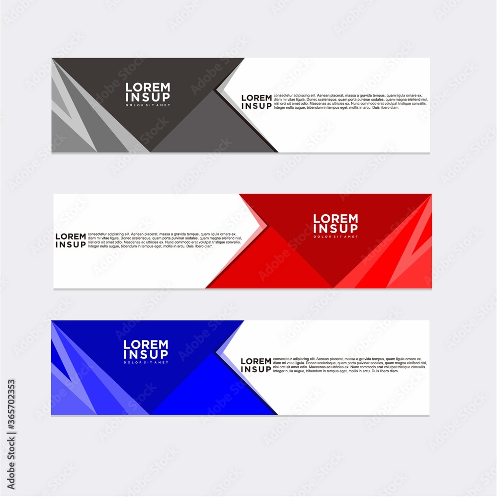 modern abstract banner design template