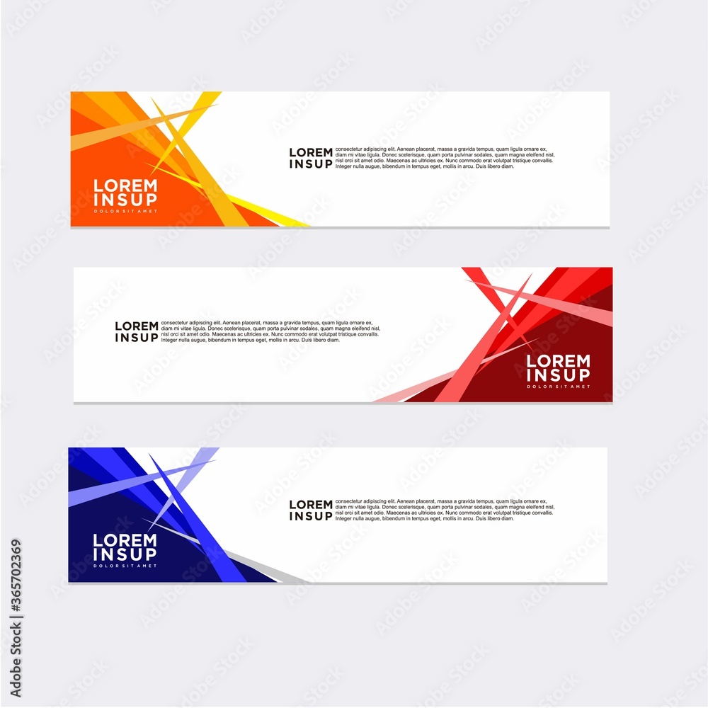 modern abstract banner design template