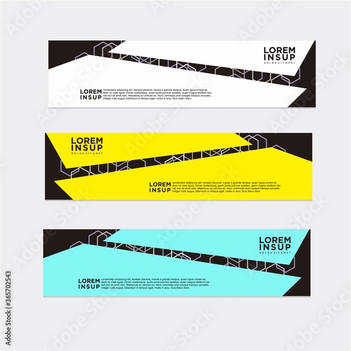modern abstract banner design template