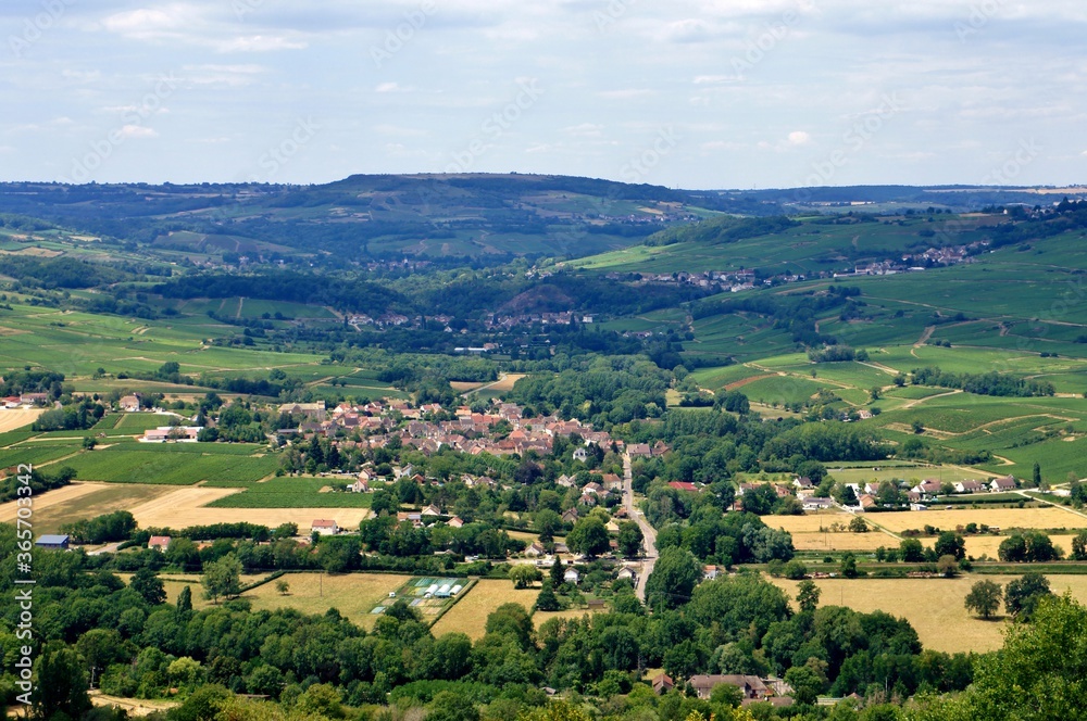 La commune de Cheilly-lès-Maranges en Bourgogne.