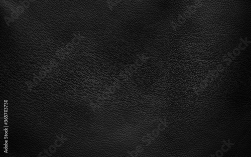 Foto Luxury black leather texture surface background