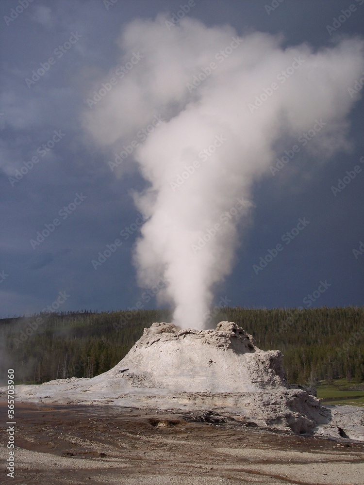 Yellowstone National Park geyser 2009