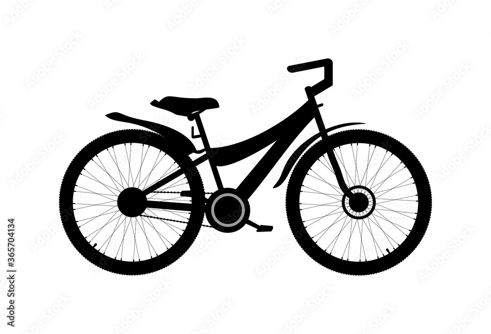 Fototapeta premium Bicycle icon on white background. Vector illustration
