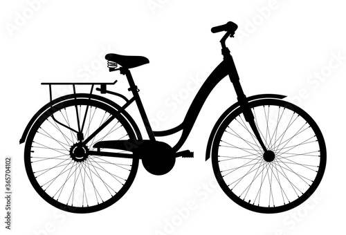 Bicycle icon on white background. Vector illustration