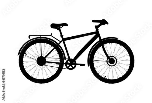 Fototapeta Naklejka Na Ścianę i Meble -  Bicycle icon on white background. Vector illustration